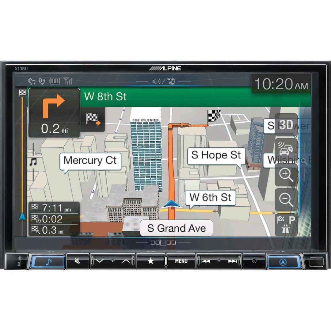 Alpine X108U Universal Car DVD/CD Player with 8