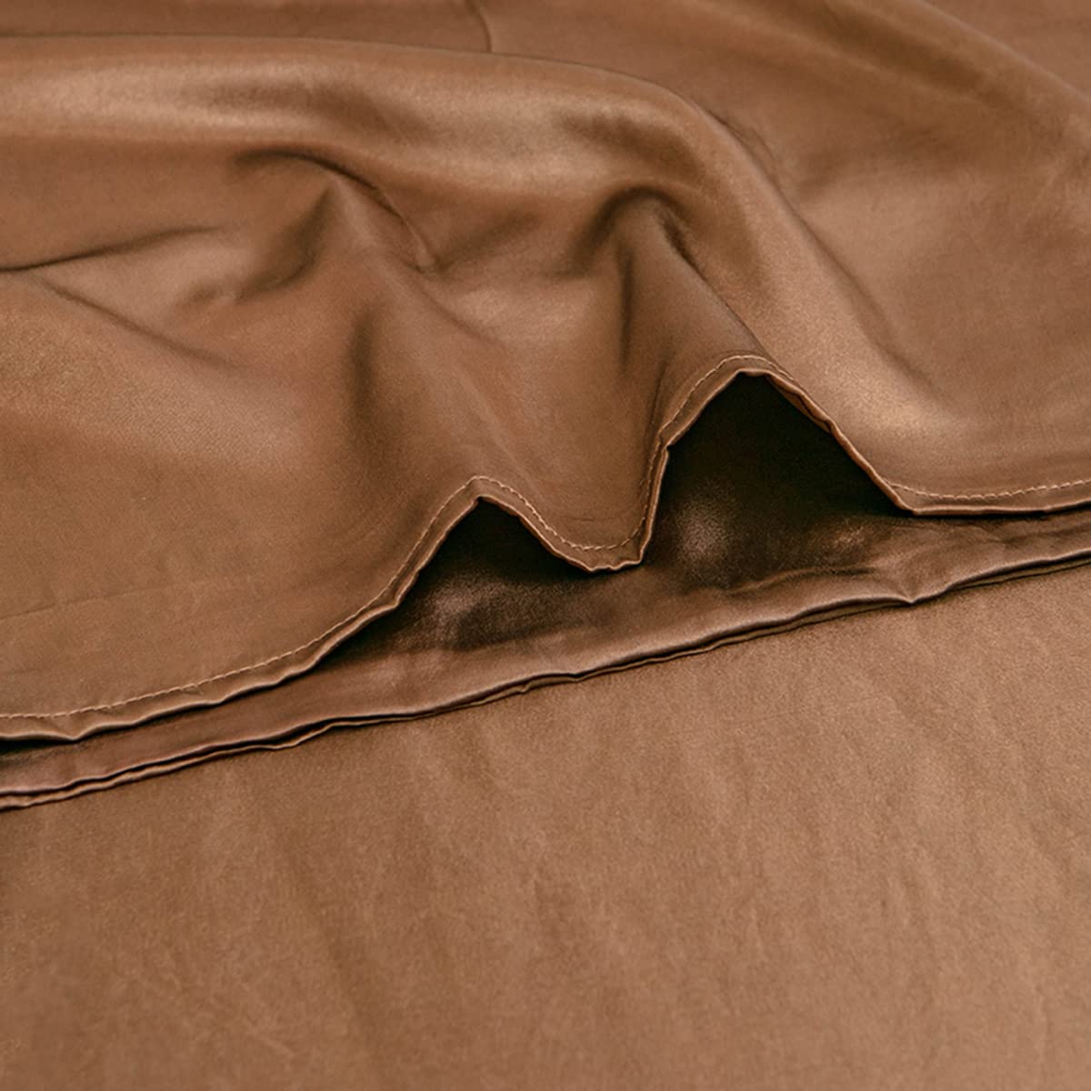 Premium King Size Fitted Sheet - Deep Pocket Microfiber Bottom Sheet | Fade & Shrink Resistant, Ultra Durable & Easy Care | Perfect for Guest Rooms, Dorms & Master Bedrooms (King, Brown)