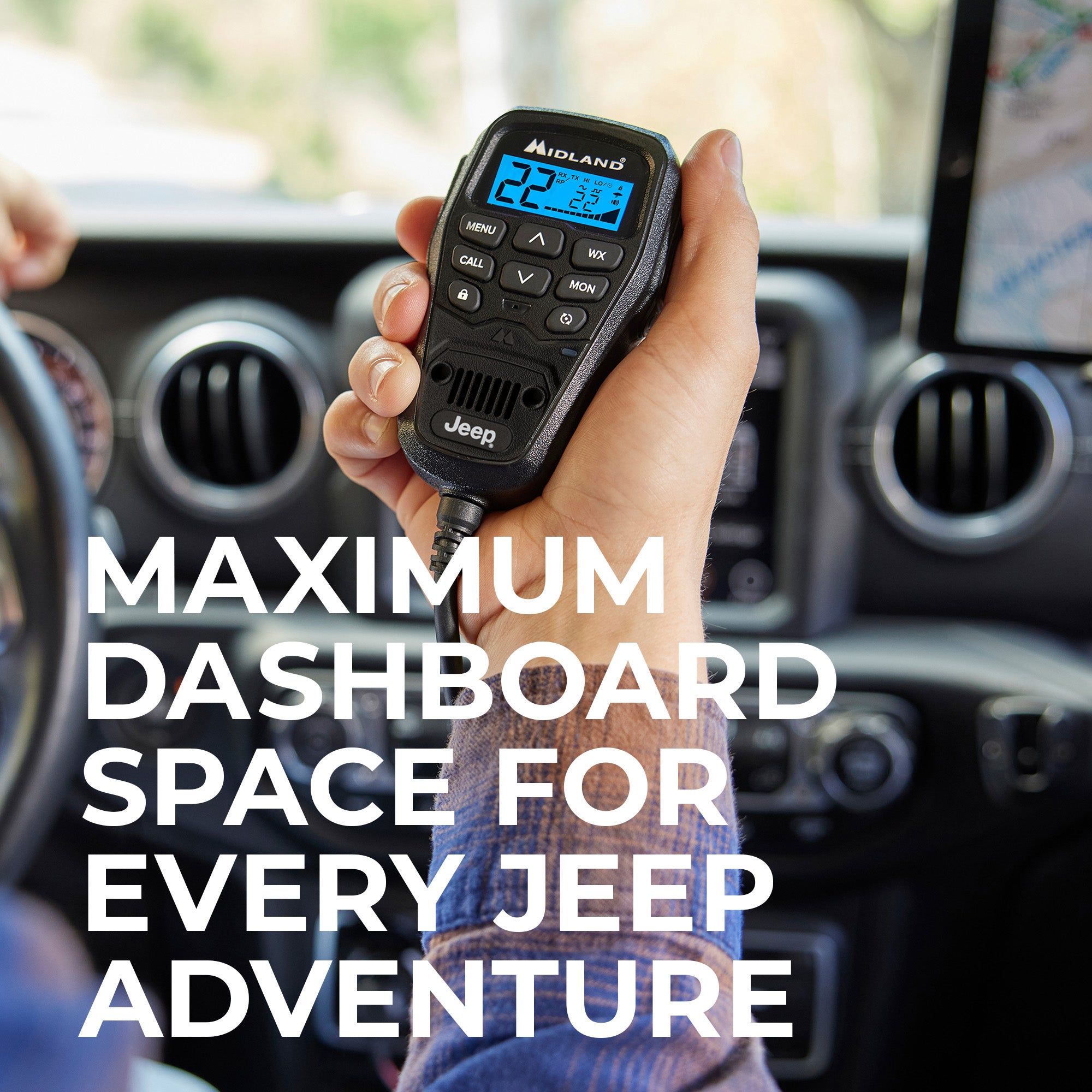 MXT575 MicroMobile Jeep GMRS 50 Watt Two-Way Radio - Long Range Communication for Off-Roading, Camping & Emergency Preparedness (MXT575J)