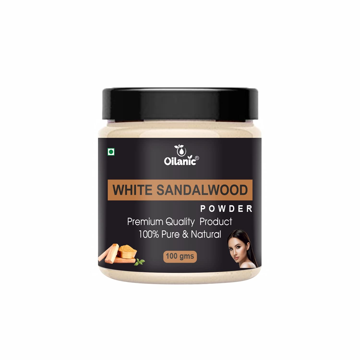 Oilanic 100% Pure Natural White Sandalwood Powder for Skin & Hair Care - 3 Pack (300g) | DIY Face Masks, Aromatherapy & Ayurvedic Beauty Treatments