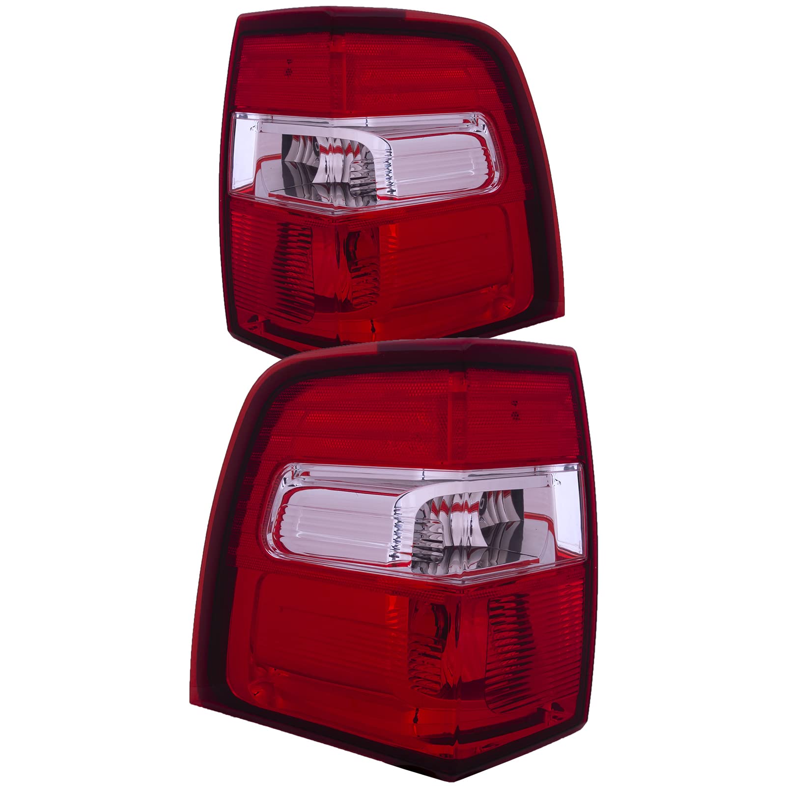 HEADLIGHTSDEPOT Ford Expedition Tail Lights Pair - Left Driver & Right Passenger Side Replacement for 2007-2014 Models | Perfect for Night Driving & Vehicle Safety Upgrades