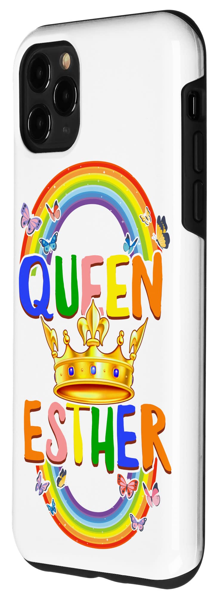 iPhone 11 Pro Max Case - Queen Esther Purim Jewish Holiday Design for Women & Girls | Perfect for Purim Parties, Jewish Celebrations & Christian Events