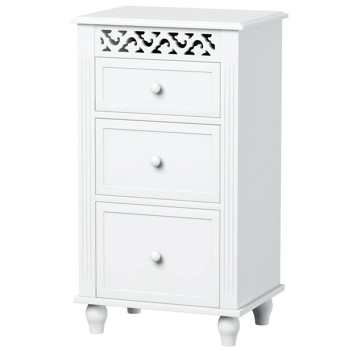 Mikalo Bathroom Floor Cabinet - Storage Organizer Shelf for Kitchen, Garage, Wardrobe & Closet | Space-Saving Bathroom Storage Solution for Small Spaces | Perfect for Organizing Toiletries, Cleaning Supplies & Home Essentials