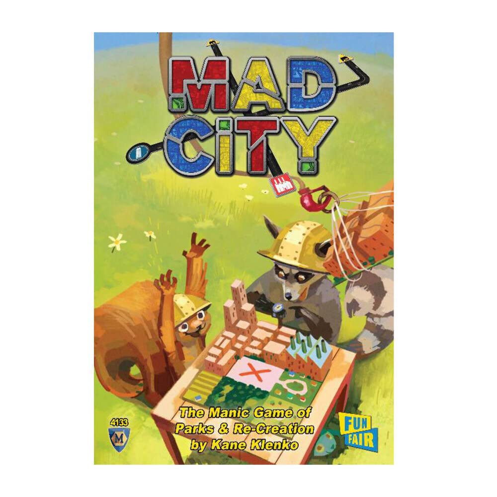 Mad City: Fast-Paced Strategy Board Game for Family Game Nights & Party Fun - Exciting Urban Planning Challenge for Adults & Teens