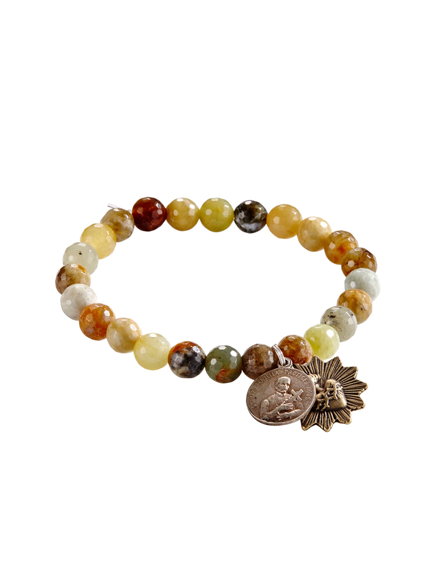 Elegant Flower Jade Icon Bracelet - Handmade Green Jade Beaded Bracelet for Women, Spiritual Healing & Fashion Jewelry - Perfect for Meditation, Yoga, and Boho Style Outfits