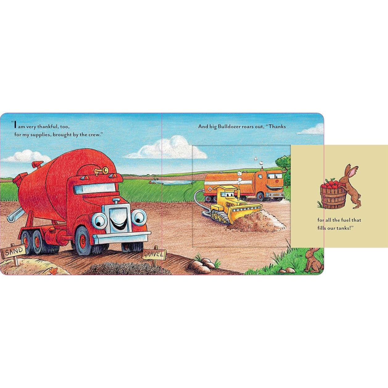 Construction Site: A Thankful Night - Thanksgiving Lift-the-Flap Children's Book | Perfect for Holiday Storytime & Family Reading