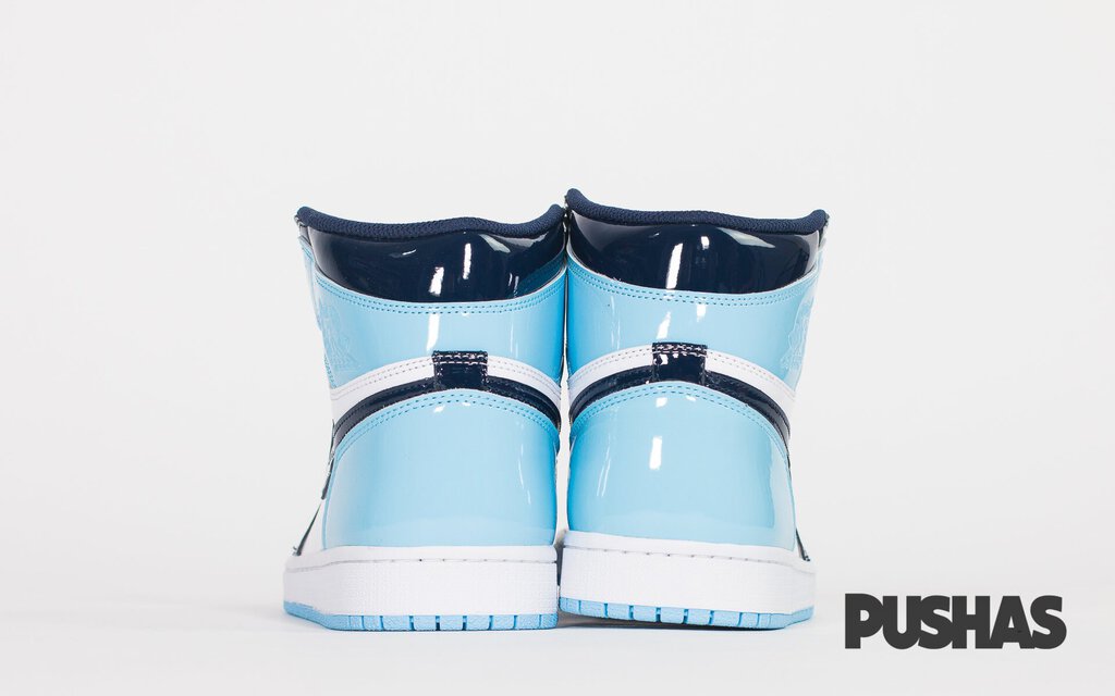 Air Jordan 1 'UNC' Patent Leather Women's Basketball Shoes - New Release for Casual Wear & Street Fashion
