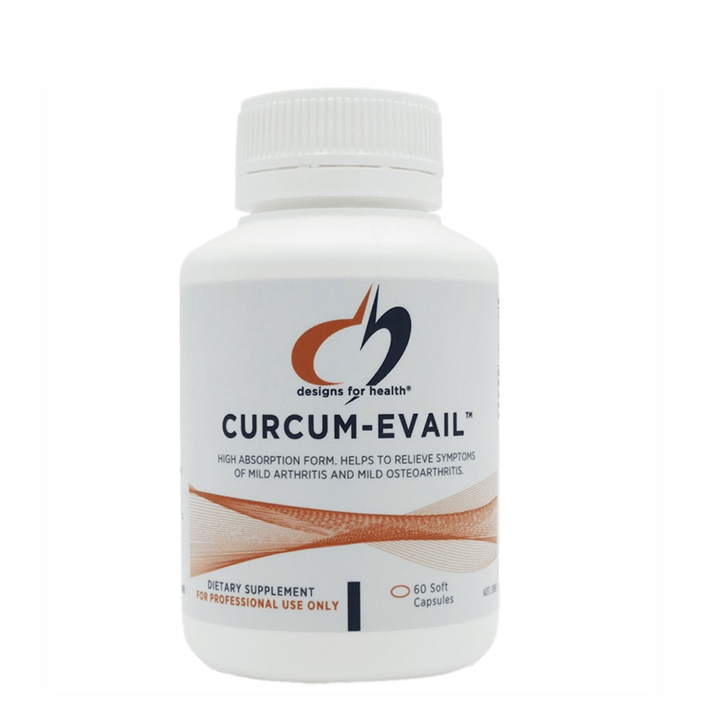 Designs For Health Curcum EVail - Premium Turmeric Supplement with Enhanced Absorption for Joint Support & Inflammation Relief - Ideal for Active Lifestyles & Wellness Routines