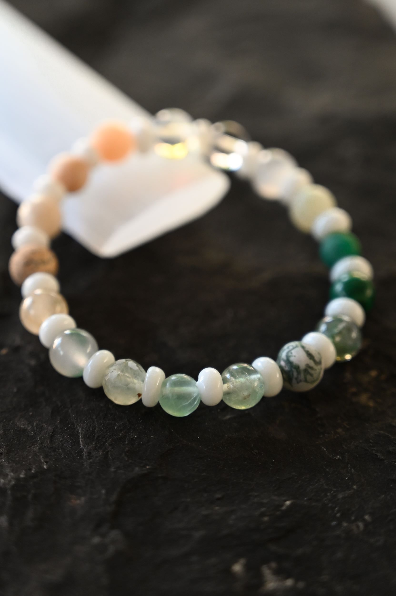Healing Heart & Solar Plexus Chakra Bracelet for Women - 7 Chakra Balancing Energy Stone Beads for Meditation, Yoga & Spiritual Wellness