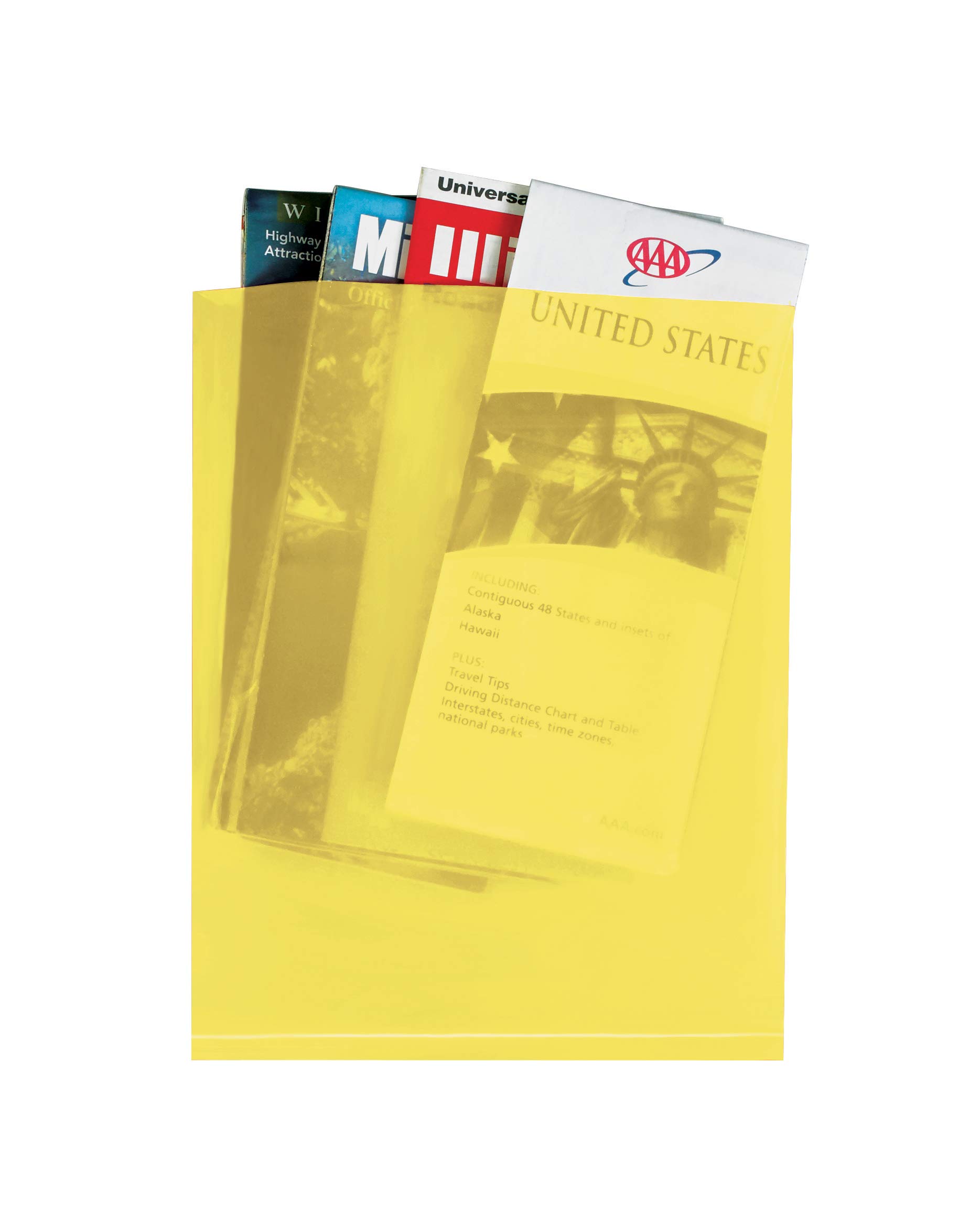 8x10 Inch 2 Mil Yellow Flat Open Plastic Poly Bags (1000 Pack) - Perfect for Retail Packaging, Crafts & Small Business Shipping