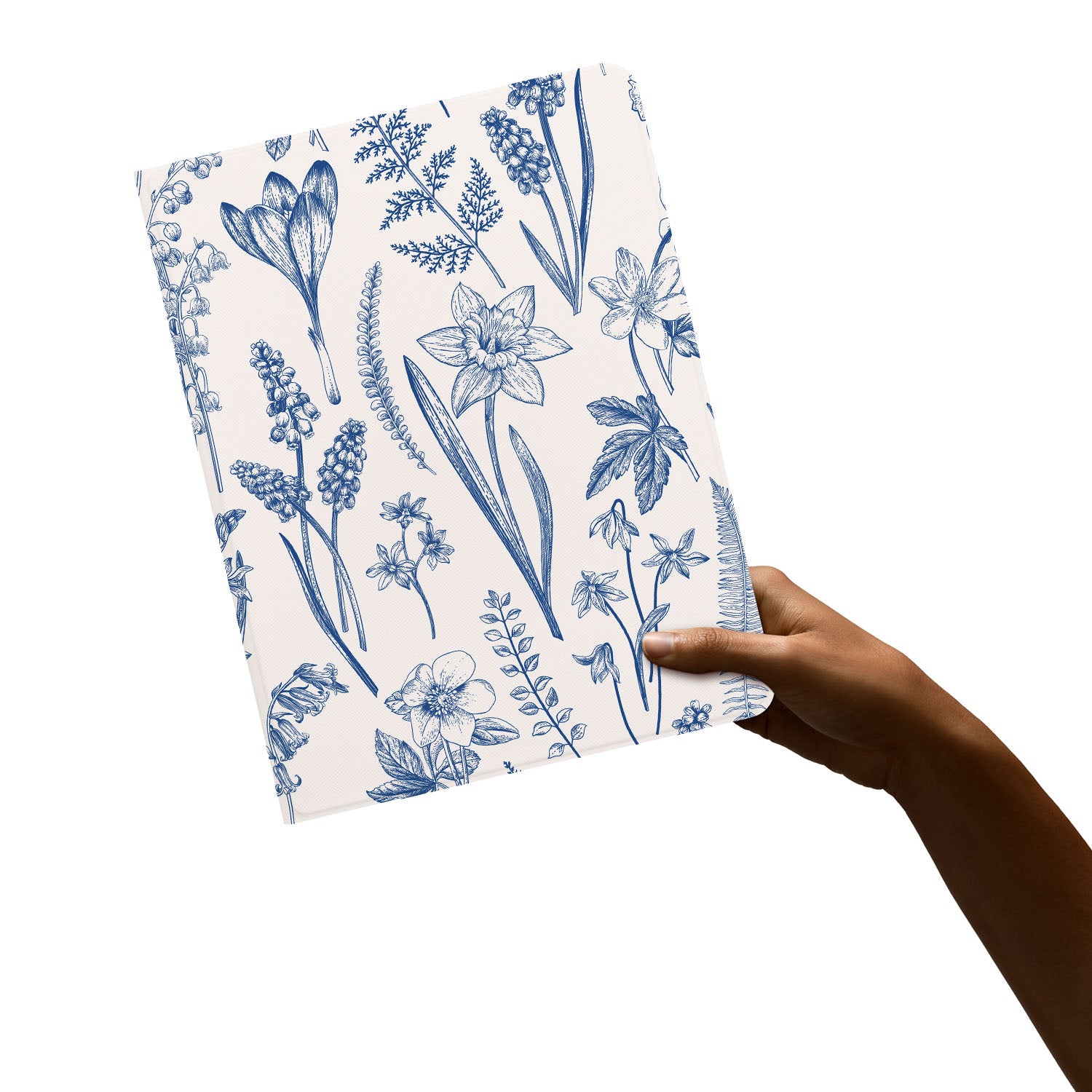 Premium iPad Folio Case with Elegant Flower Design - Slim Protective Cover for iPad Air/Pro (6th/5th/4th Gen) | Perfect for Work, School & Travel