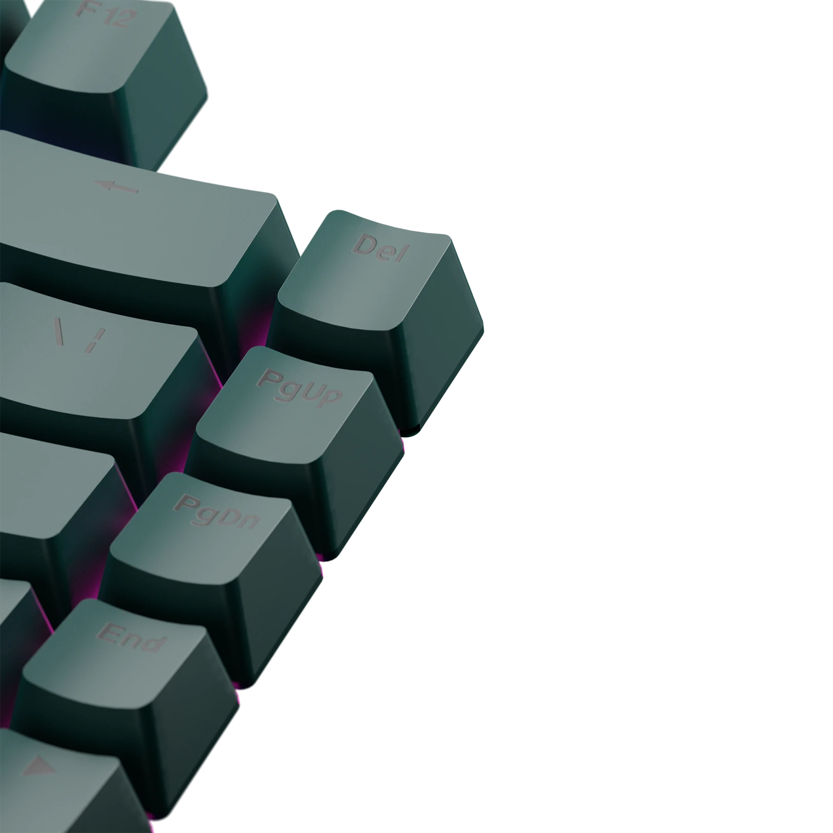 Custom Keycaps for Mechanical Keyboards - Totem Green Design - Durable PBT Material - Perfect for Gaming, Typing & Office Use