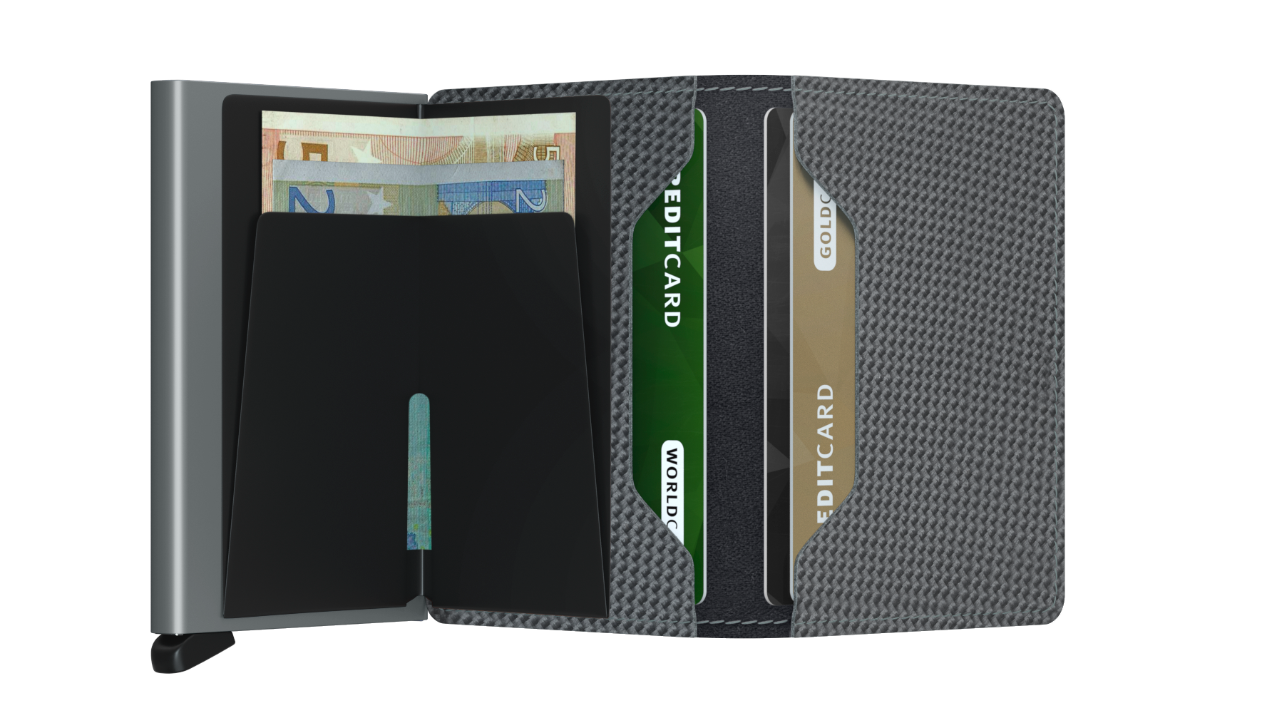 SECRID Slimwallet Carbon - RFID Blocking Minimalist Wallet for Men & Women | Perfect for Travel, Everyday Carry & Business Use