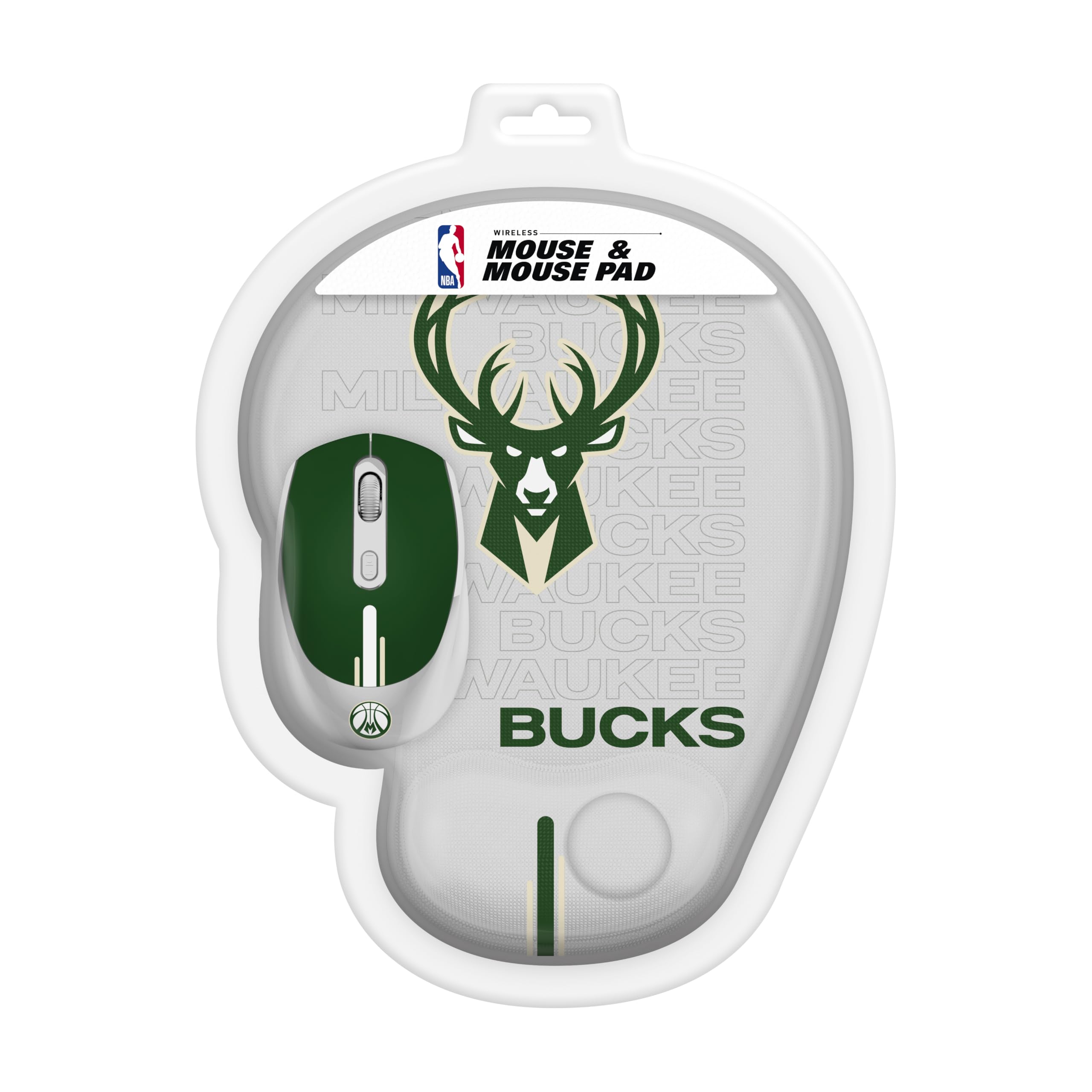 SOAR NBA Wireless Gaming Mouse with RGB Lighting & Non-Slip Mouse Pad Set - Perfect for Basketball Fans, PC Gamers & Office Work