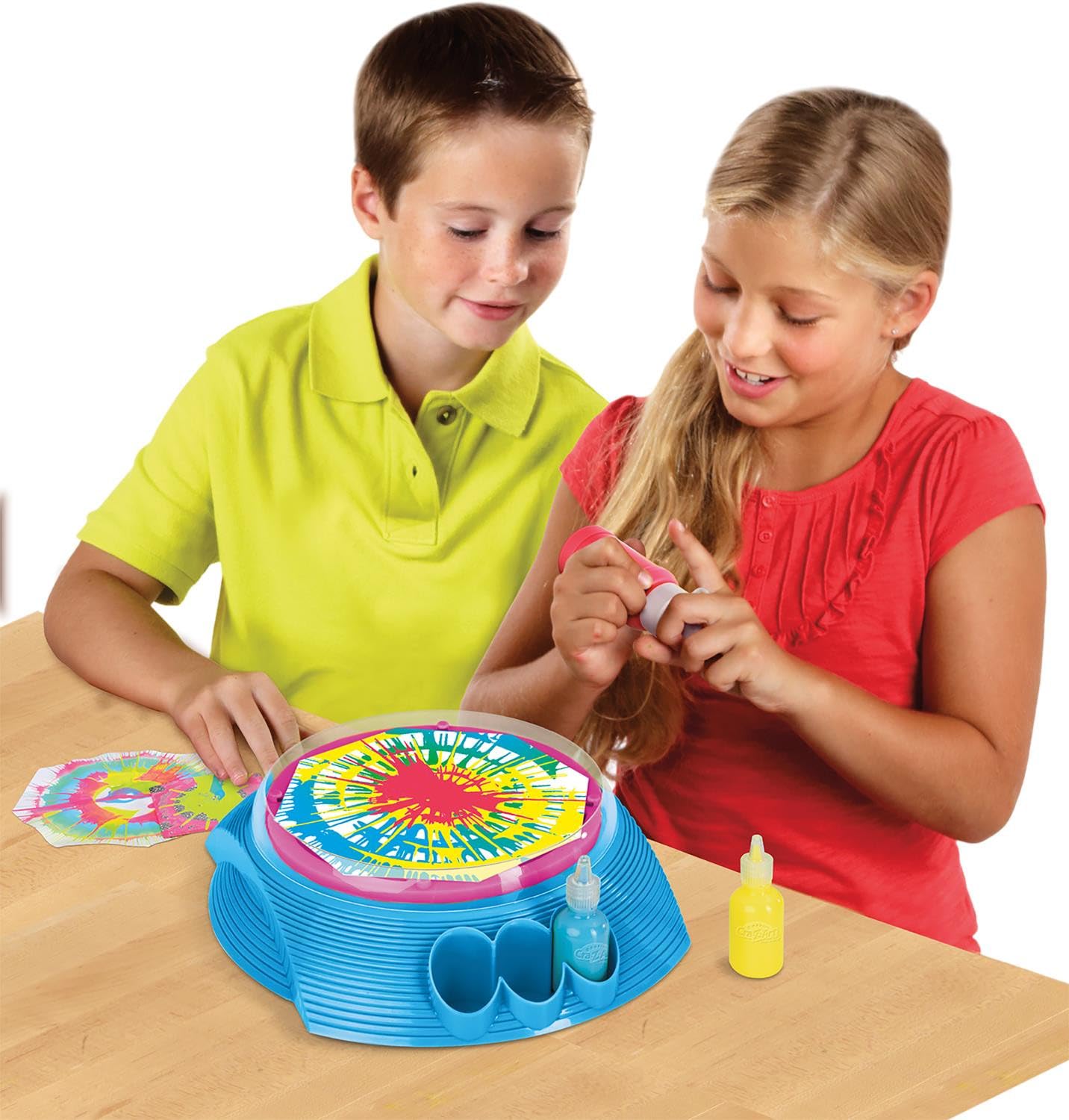 Cra-Z-Art Scented Spinning Art Machine for Kids - Creative DIY Spin Painting Kit with 6 Vibrant Colors - Perfect for Birthday Gifts, Classroom Activities & Sensory Play