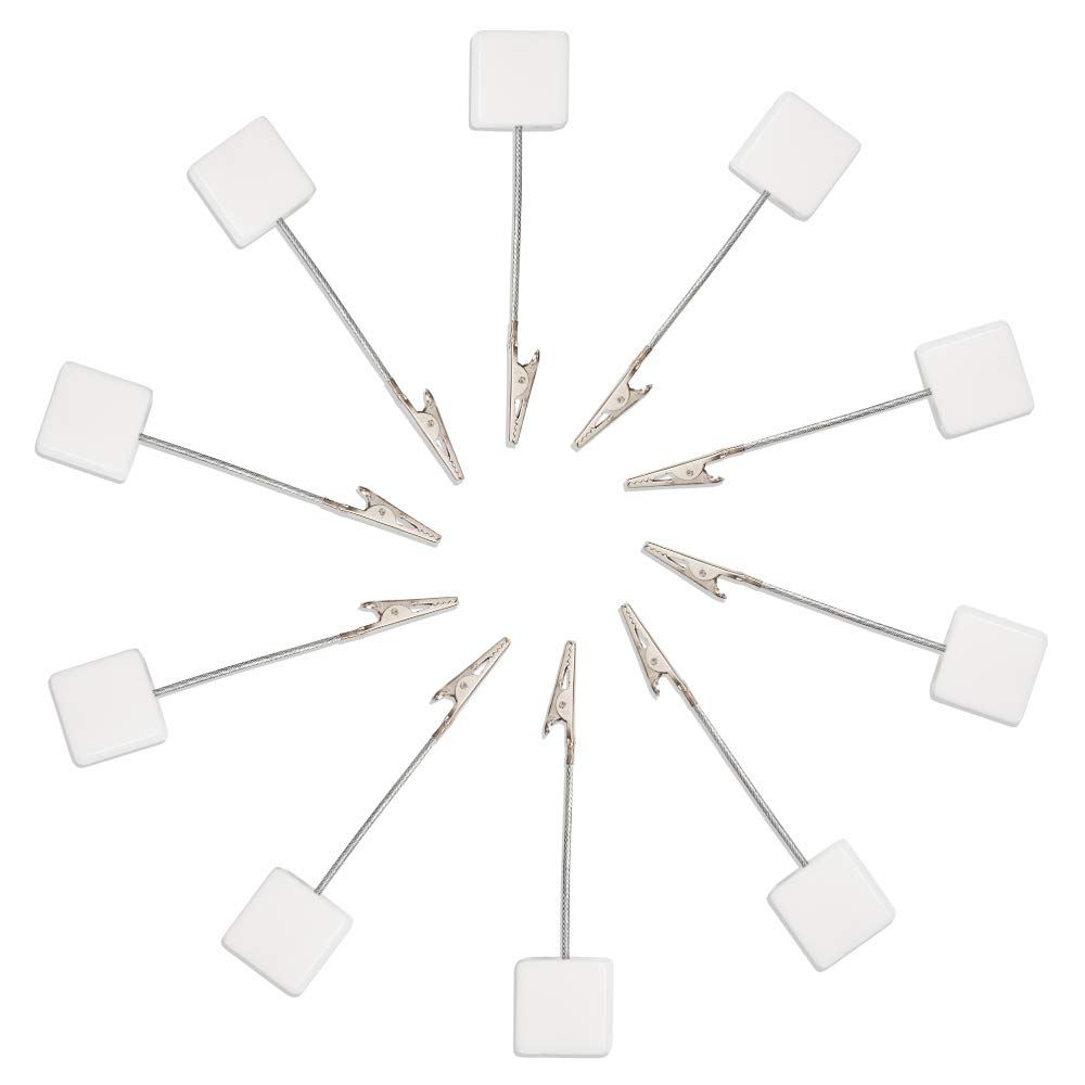 20pcs White Table Number Holders - Elegant Name Place Card Stands, Memo Clips & Menu Holders for Weddings, Parties & Restaurants - Perfect for Seating Cards, Photos & Notes