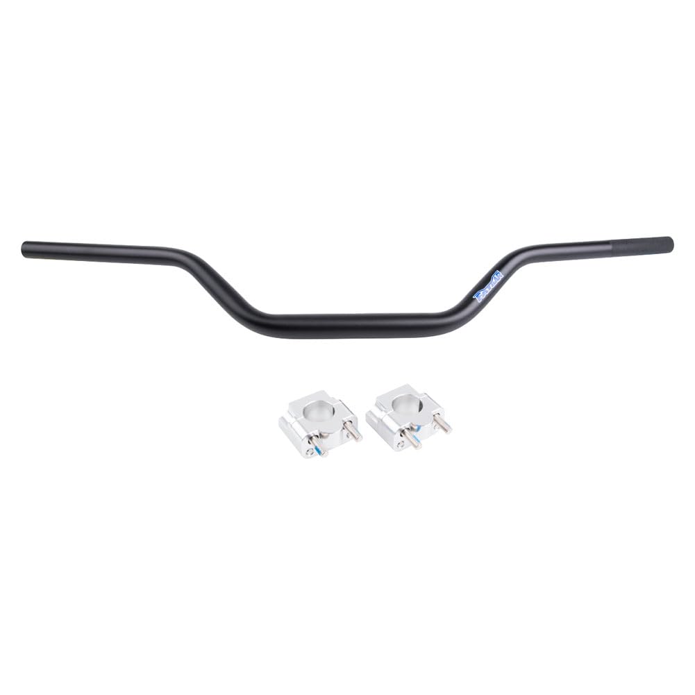 Universal TUSK Big Bar Clamp & Renthal FatBar Carmichael High Bend Kit - Compatible with Husqvarna TE 250 (2002, 2004-2005) | Dirt Bike Handlebar Upgrade for Off-Road & Motocross Riding
