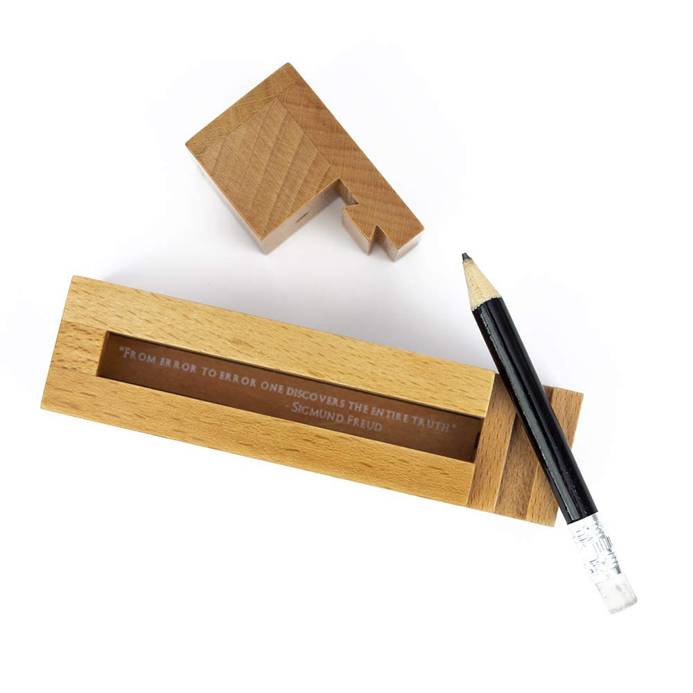 Freudian Slip 3D Wooden Puzzle - Challenging Brain Teaser from Professor Puzzle's Great Minds Collection | Perfect for Family Game Night & Cognitive Skill Development