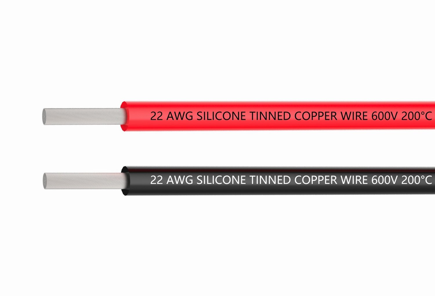 22 AWG Silicone Electrical Wire - 20 Feet (10ft Black + 10ft Red) Flexible Tinned Copper Wire for Fast Soldering - Ideal for DIY Electronics, RC Models, and Automotive Wiring Projects