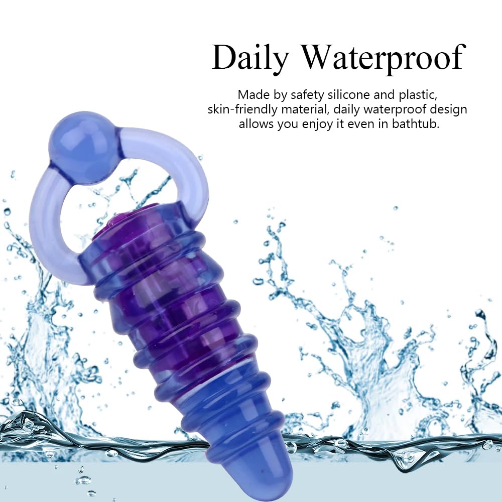 Vibrating Anal Plug with Pull Ring - Mini Butt Plug Anal Vibrator for Prostate Massage & Pleasure | BDSM Sex Toy for Men, Women & Couples | Perfect Beginner Anal Toy for Solo Play & Couples Gift