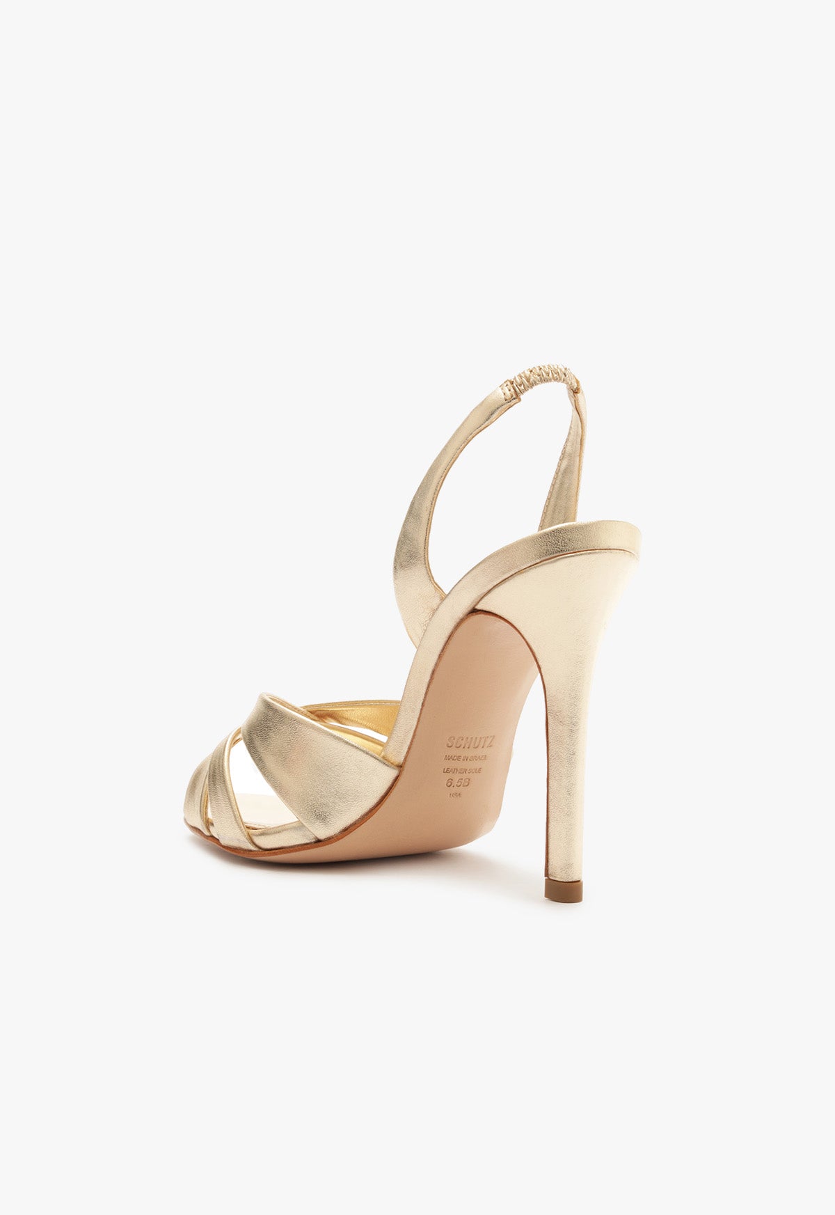 Keefa Women's Metallic Leather Slingback Sandals - Comfortable Dressy Summer Shoes for Beach, Wedding & Casual Outings