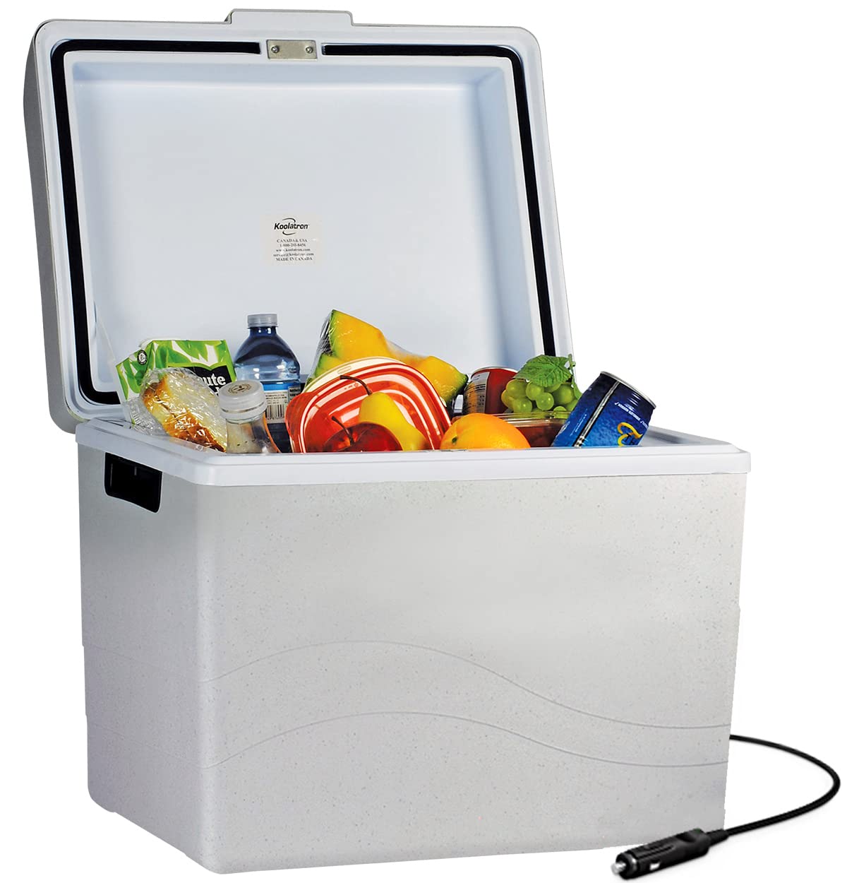 Koolatron 45 Quart Electric Cooler & Warmer - Portable Thermoelectric Fridge for Car, Truck, RV, Boat | Large Capacity 12V & 110V Dual Power | Perfect for Camping, Road Trips, Picnics & Outdoor Adventures
