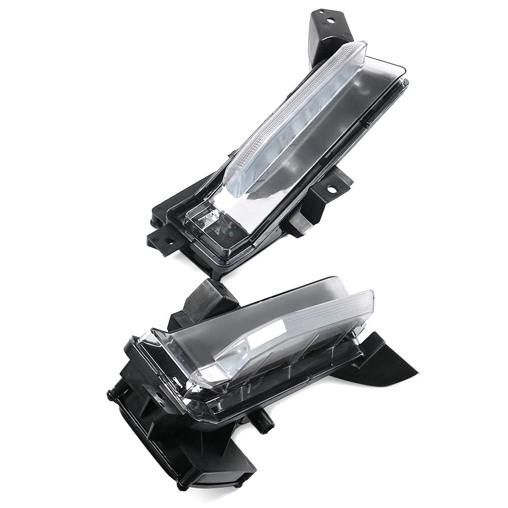 IKON MOTORSPORTS Fog Lights for 2016-2018 Chevy Camaro SS - DRL Daytime Running Lights, Clear ABS PC Lens, No Turn Signal (2-Piece Set) | Perfect for Night Driving & Off-Road Adventures