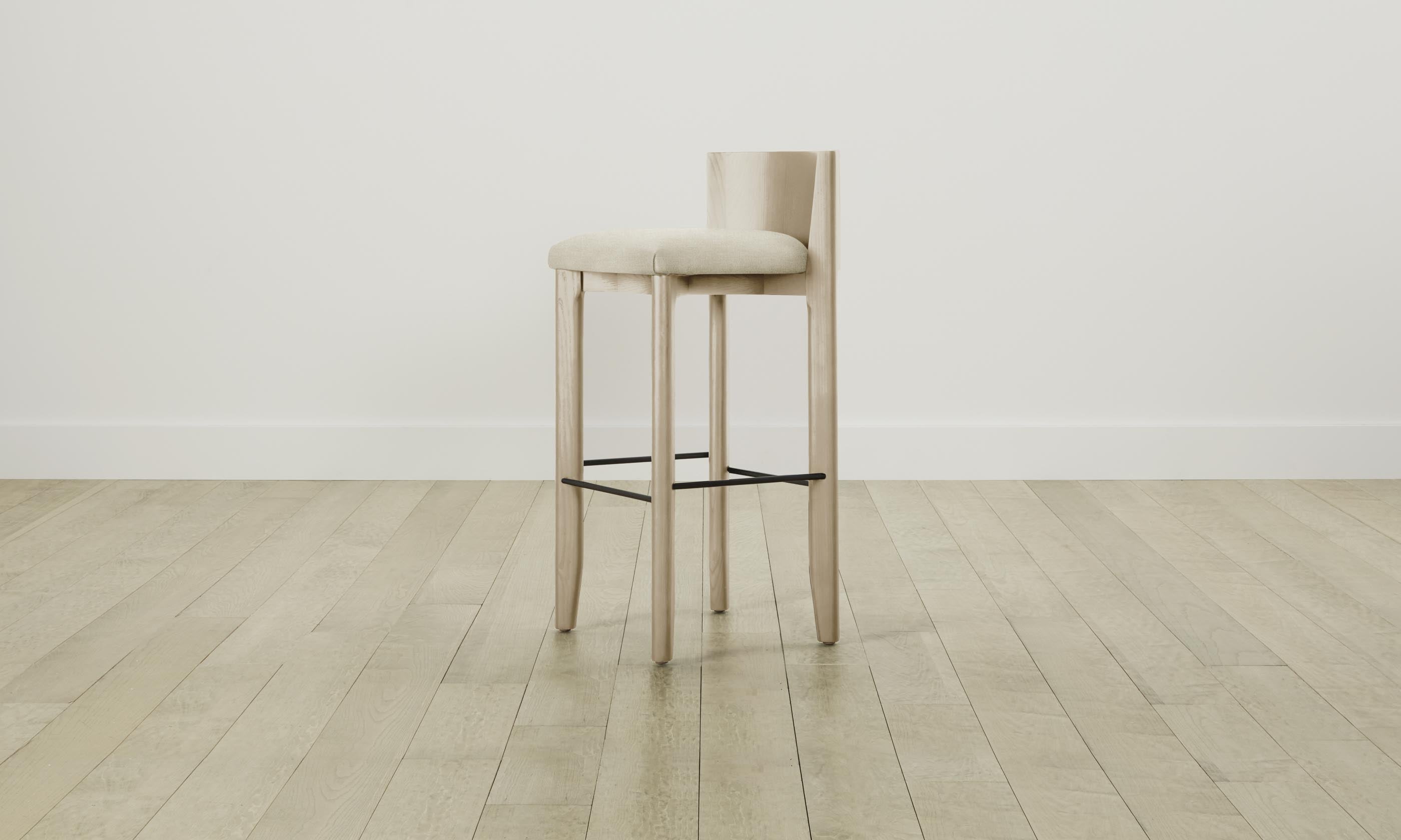 Premium Delancey Bar & Counter Stool with Performance Mélange Weave Shell - Modern Kitchen Island & Home Bar Seating for Comfortable Dining & Entertaining