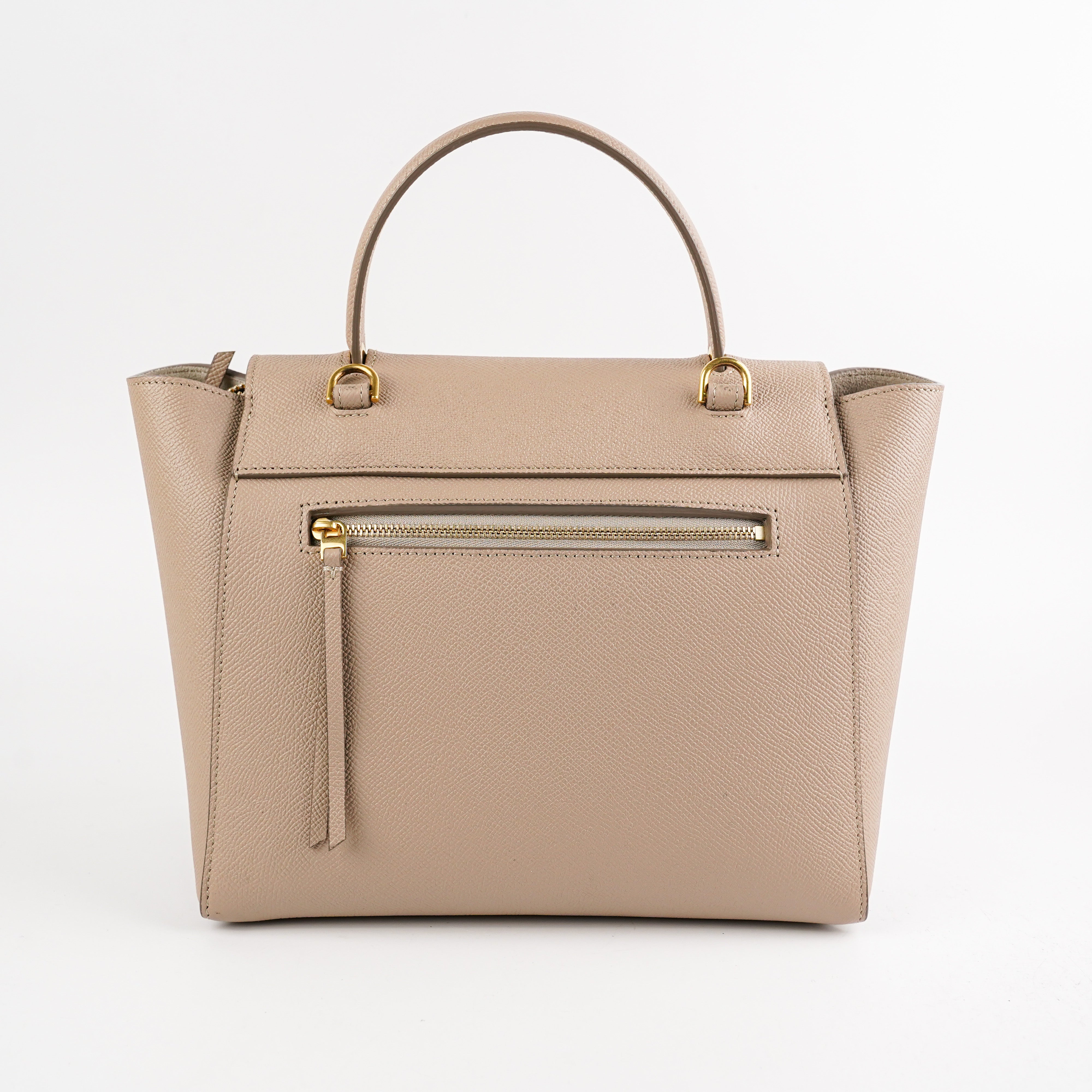 Celine Micro Belt Bag in Beige | Genuine Leather Crossbody Handbag for Women | Perfect for Work, Travel & Everyday Use