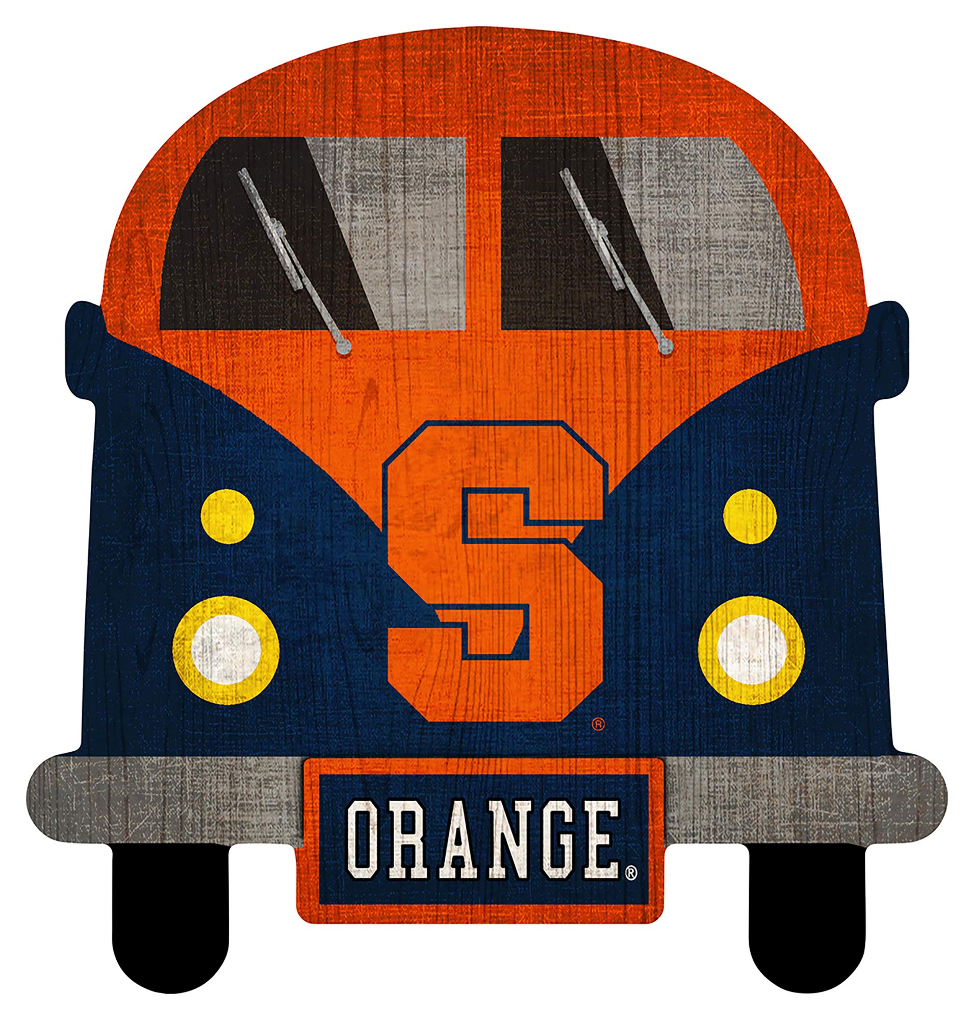 Fan Creations NCAA 12 Inch Team Bus Sign - Officially Licensed College Sports Decor for Tailgating, Game Day Parties & Fan Cave Decorations