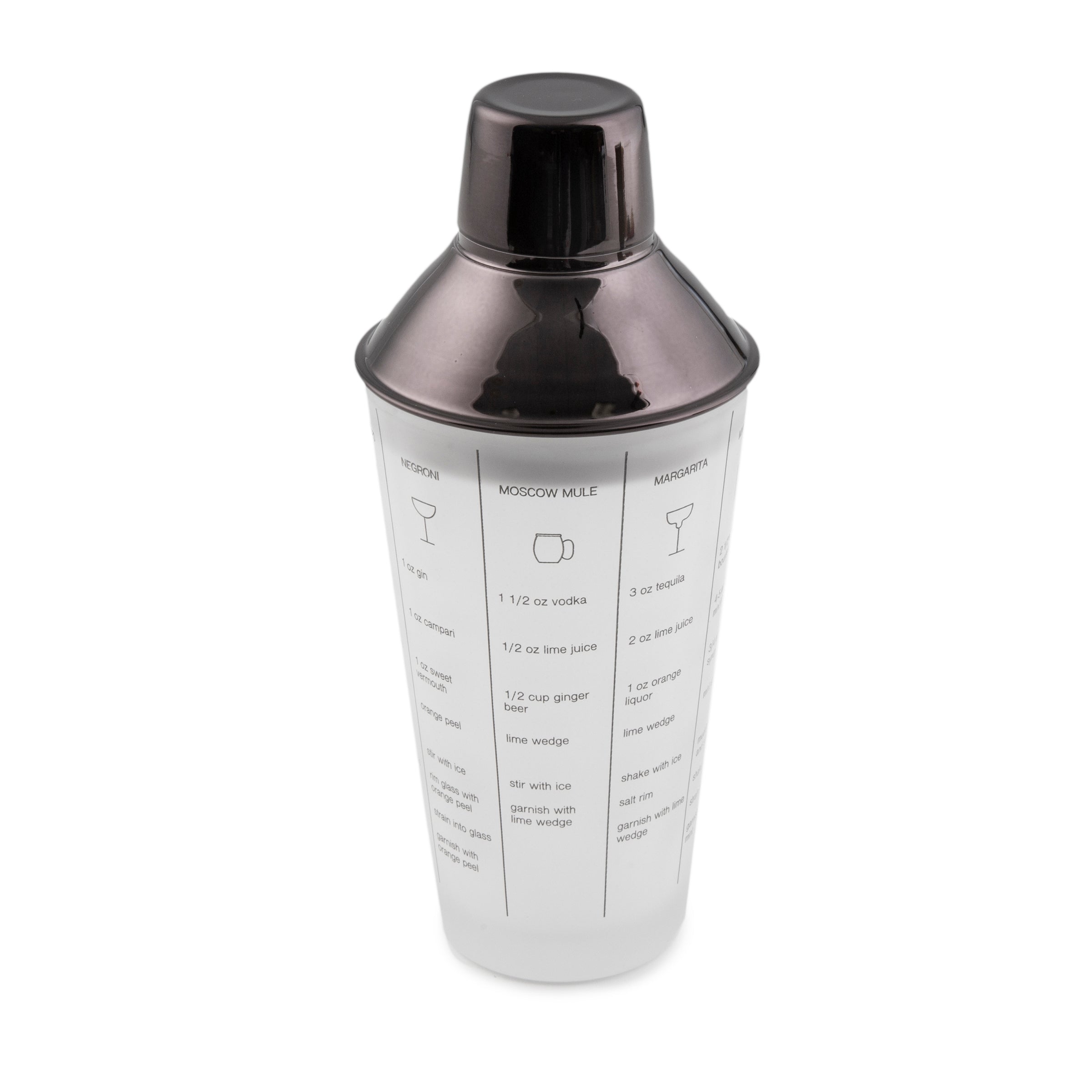 Professional 5-Piece Black Mixology Cocktail Shaker Set - Bar Tools for Home Bartenders & Cocktail Enthusiasts - Perfect for Parties, Home Bars & Mixing Classic Drinks