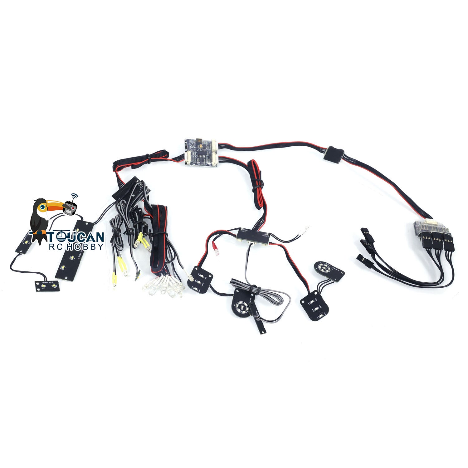 1/8 RC Drift Car Parts - Rear Steering Belt, Pulley, Accelerator, Brake Clutch Pedal, Tire Iron, Wheel Hubs, Tyres & Lights Hook for R34 Model - Perfect for RC Drifting, Racing & DIY Upgrades