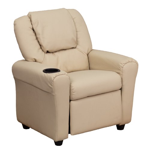 Personalized Kids Recliner Chair with Cup Holder & Headrest - Custom Name Embroidery - Perfect for Playroom, Bedroom & Movie Nights