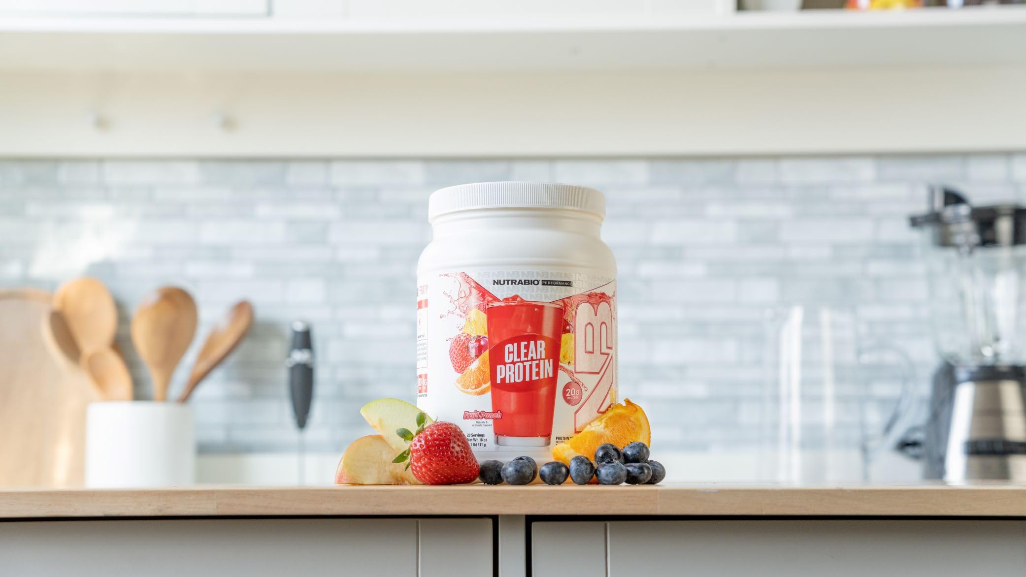 NutraBio Clear Whey Isolate Protein Powder - Fruit Punch Flavor, Zero Sugar, No Foam, 20 Servings | Refreshing Post-Workout Recovery Drink for Athletes & Fitness Enthusiasts