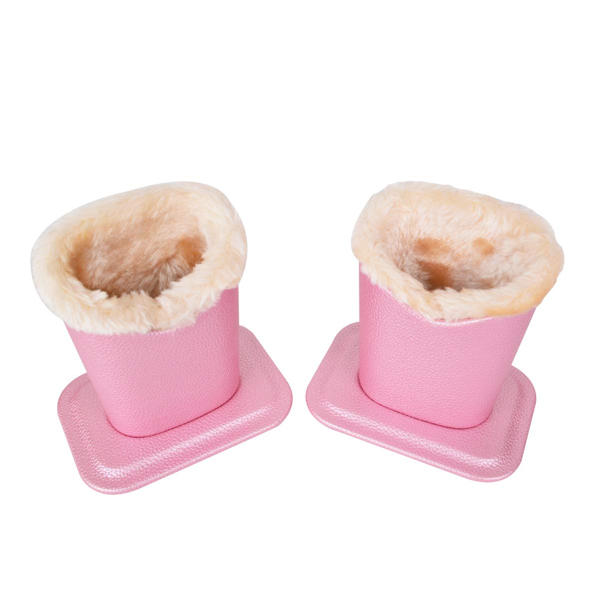 Baitaihem 2 Pack Soft Plush Lined Eyeglasses Holder Stand - Protective Glasses Case for Desk & Nightstand - Perfect for Home, Office, and Travel Organization