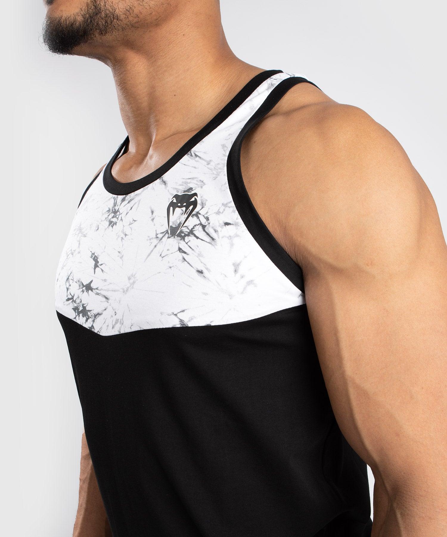 Venum Laser Tank Top for Men - Breathable & Lightweight Workout Shirt, Black/Marble Color - Perfect for Gym, Running & MMA Training