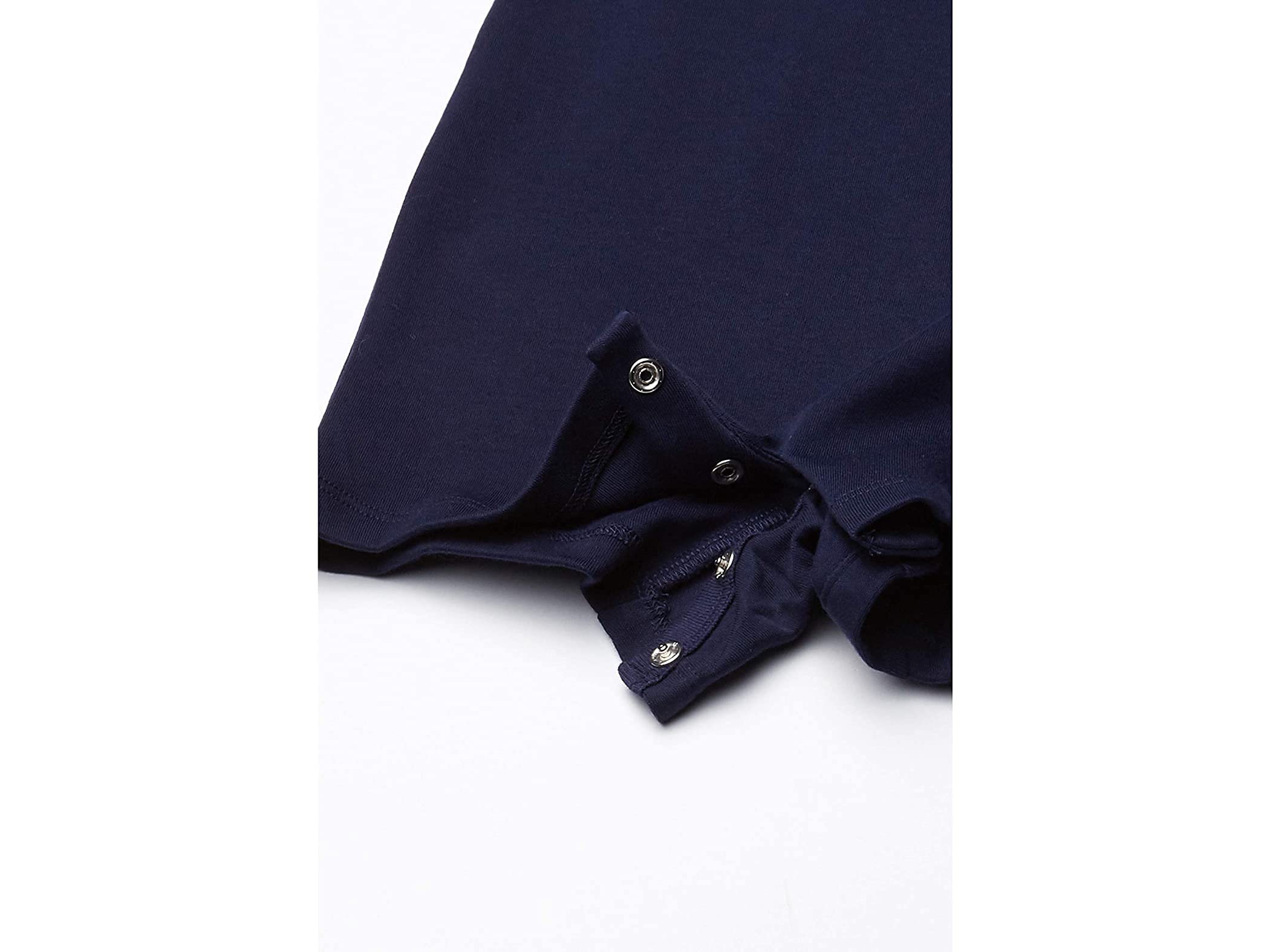 POLO RALPH LAUREN Baby Boys Cotton Interlock Polo Shortall Romper - French Navy & Red - 12 Months | Soft & Comfortable Outfit for Playdates, Family Photos & Special Occasions