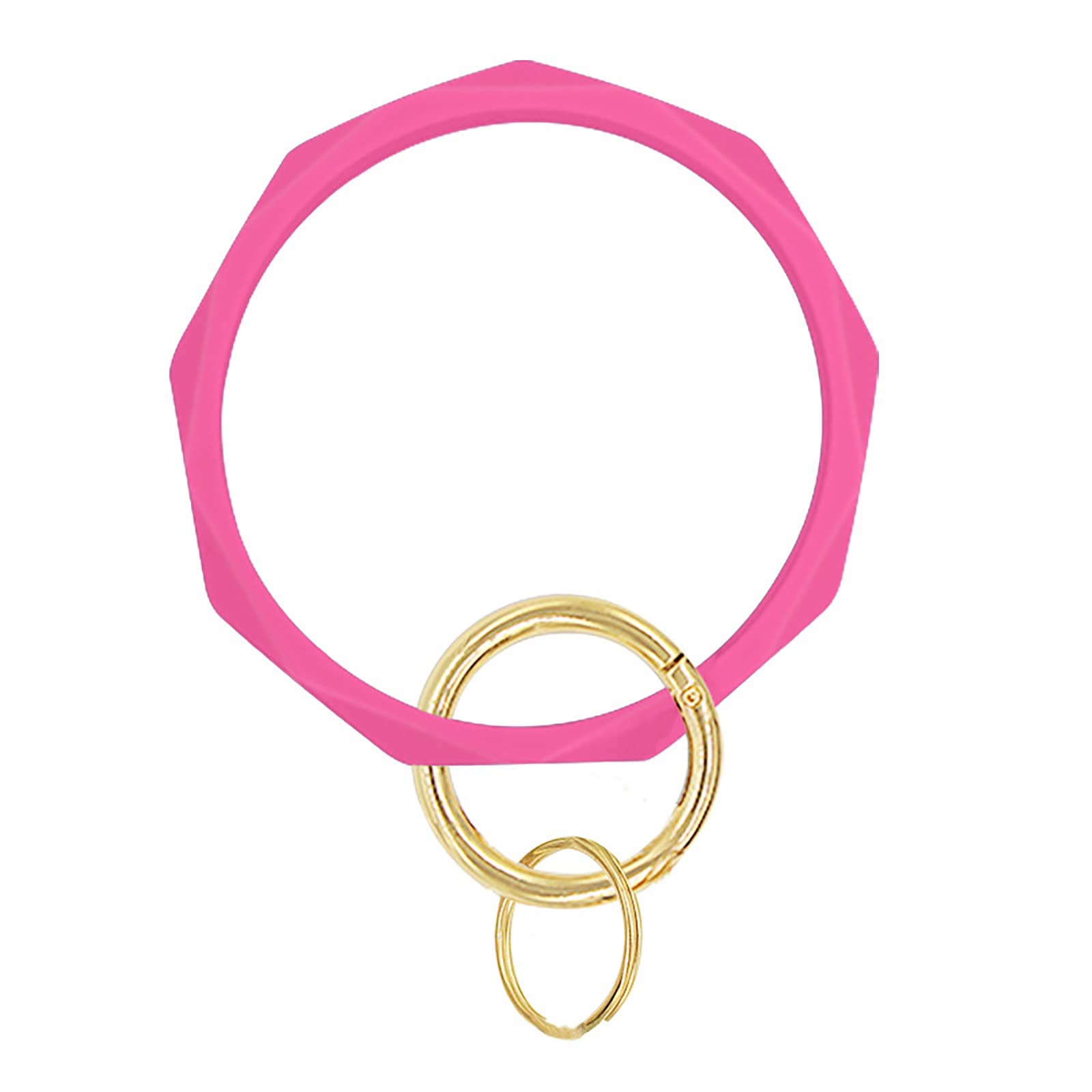 Flexible Silicone Keychain Bracelet - Round Wristband Key Holder for Keys, Lanyard & Wristband | Perfect for Home, Office, Gym & Travel Organization