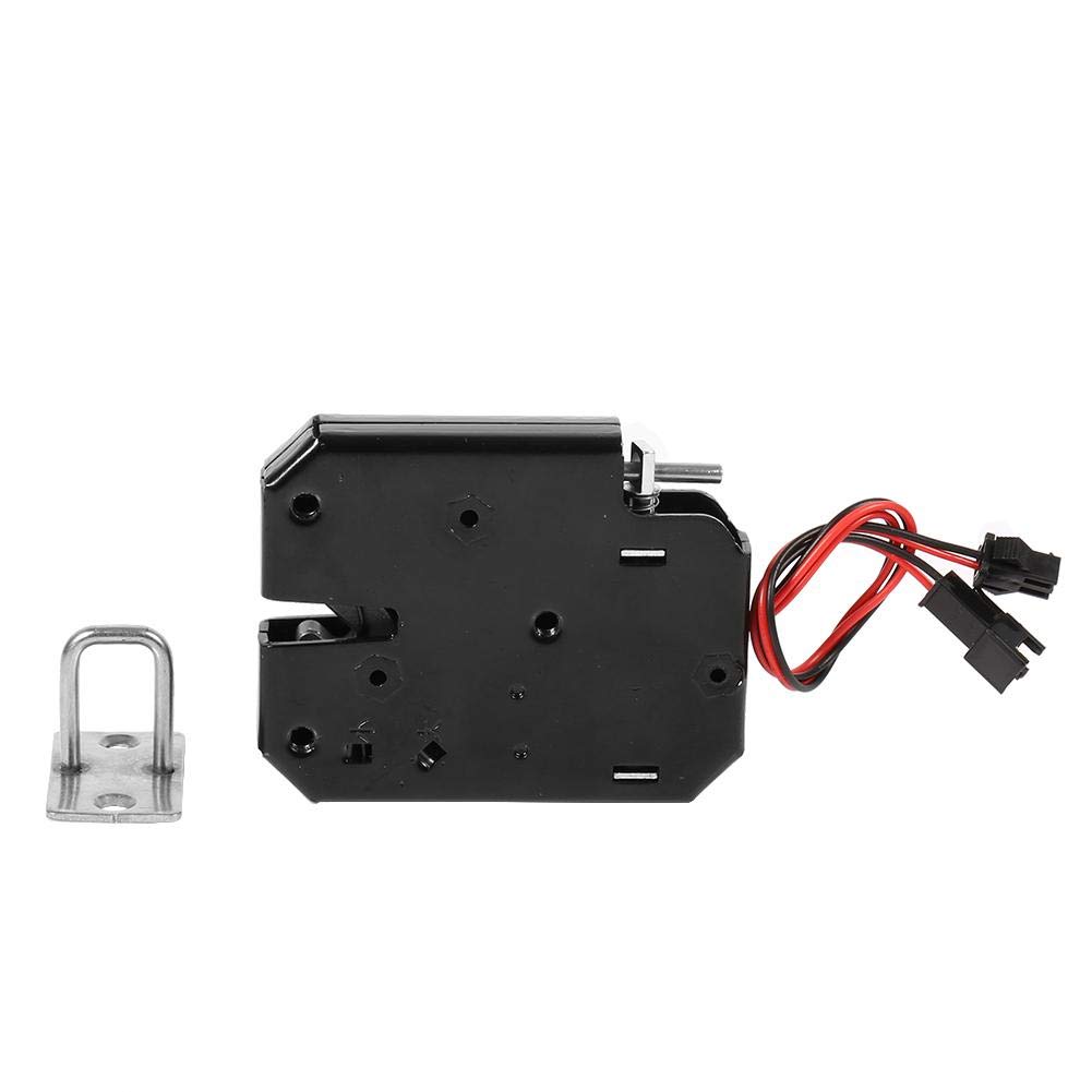 12V Electronic Cabinet Lock - Smart Electromagnetic Drawer Lock for Automatic Vending Machines & Security Systems | Heavy Duty Carbon Steel, Black | Ideal for Retail, Office & Home Security