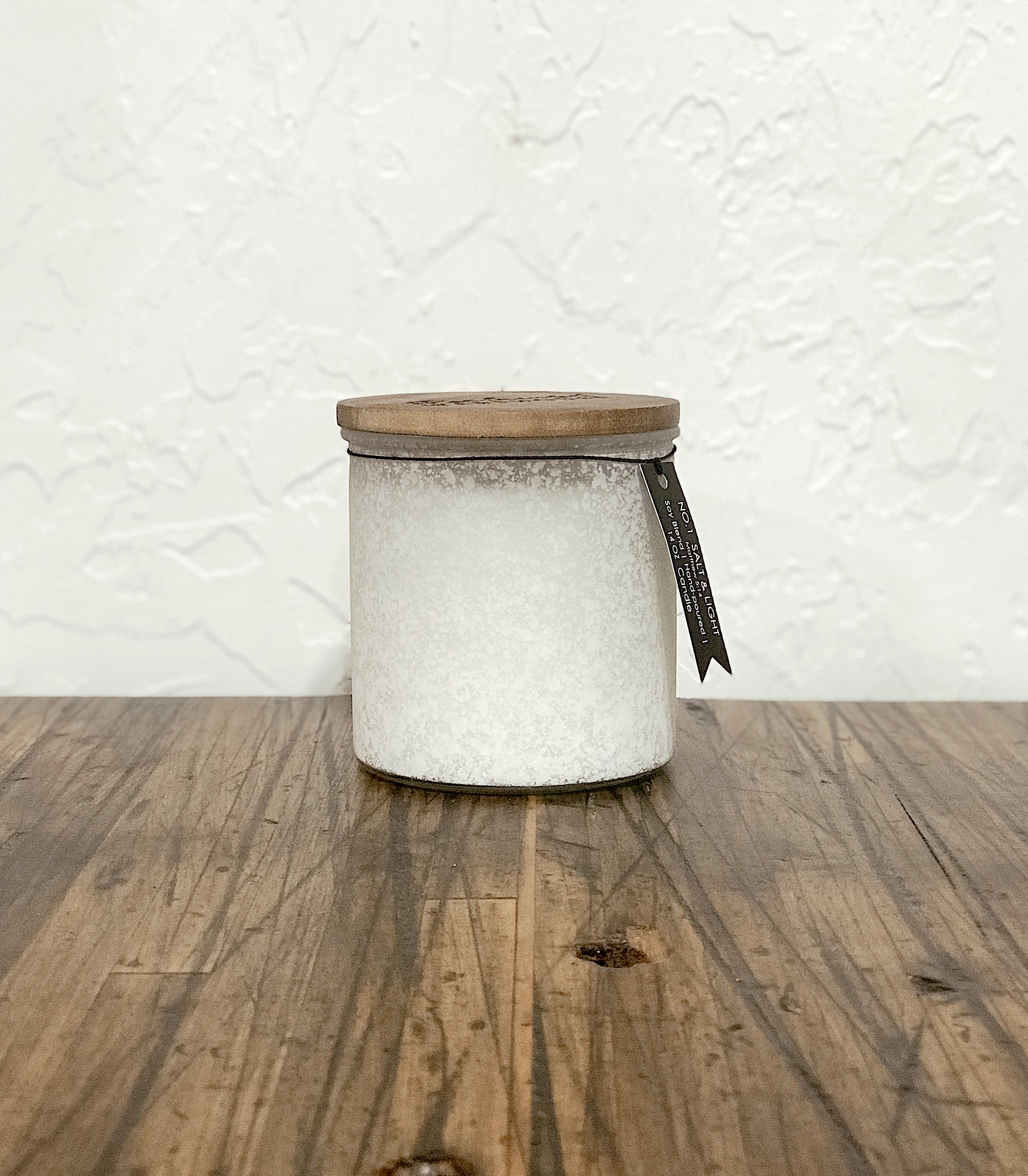 Salt & Light Signature Scented Soy Candle - Aromatherapy Home Decor for Relaxation, Meditation & Romantic Ambiance