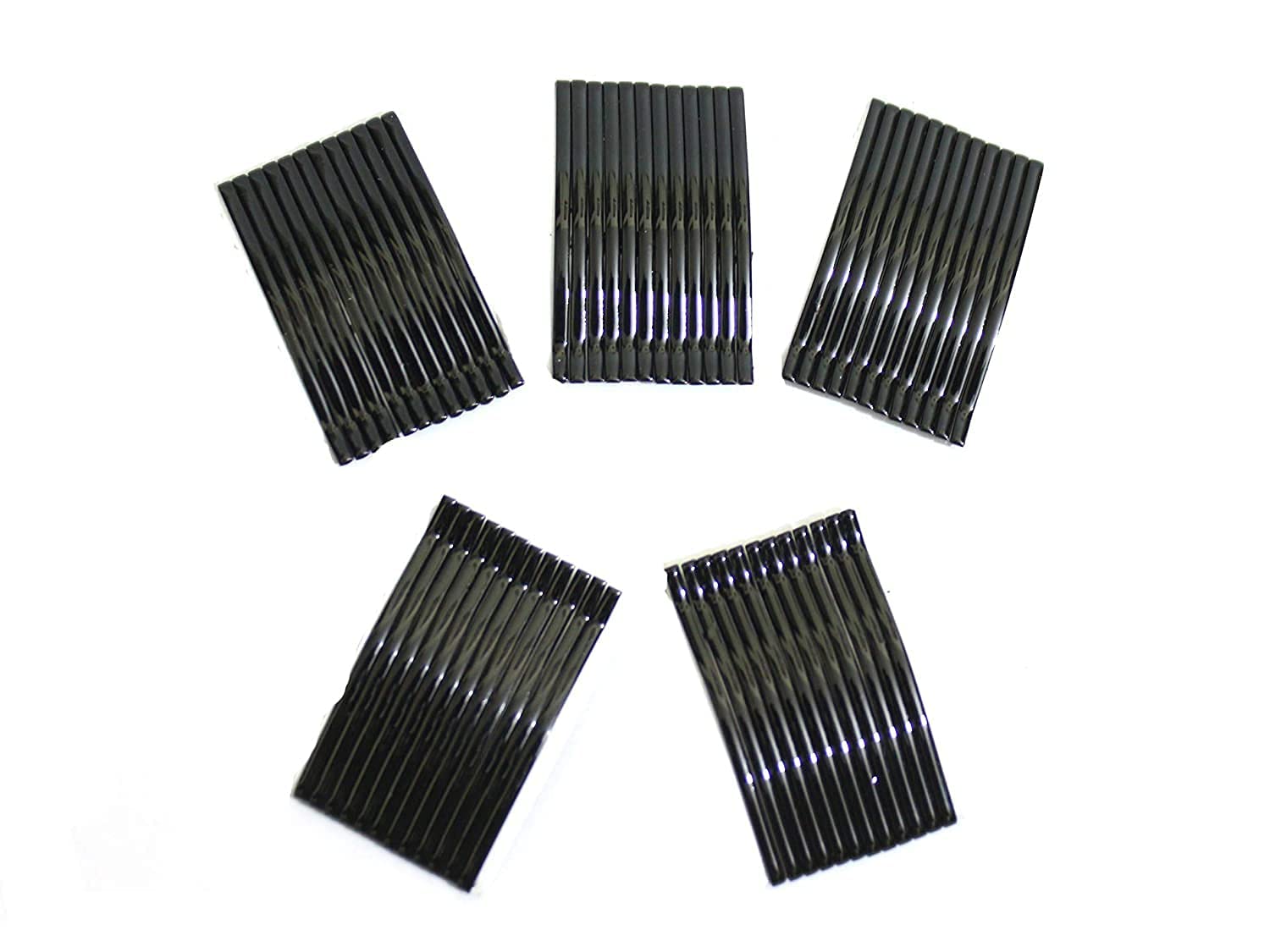 Rubela Metal Black Bobby Pins 36pcs - 7cm Hair Pins for Women, Strong Hold Hair Clips for Fine, Thick & Curly Hair - Perfect for Updos, Braids, Buns & Everyday Styling
