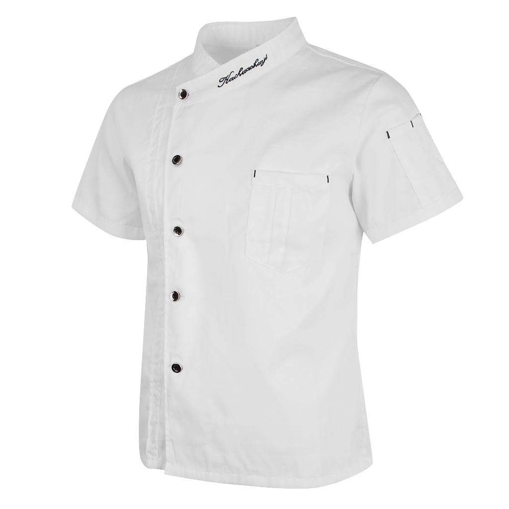 Unisex Chef Jackets - Short Sleeve Kitchen Uniform Coat for Professional Cooking & Culinary Work | Perfect for Restaurants, Catering & Home Chefs