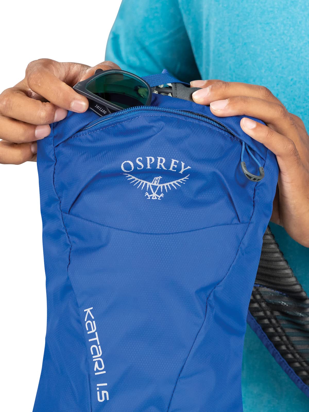 Osprey Katari 1.5 Men's Hydration Backpack for Cycling, Hiking & Outdoor Sports - Lightweight Water Pack with 1.5L Reservoir