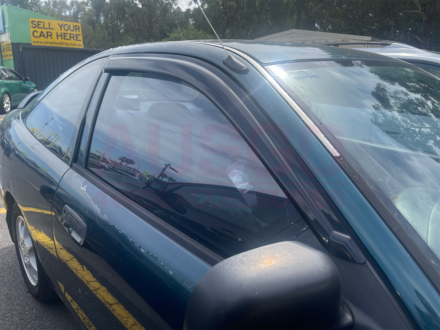 Premium Weather Shields for Mitsubishi Mirage CE 2D Coupe 1996-2003 | Durable Rain Guards & Window Deflectors for Enhanced Driving Comfort in All Seasons