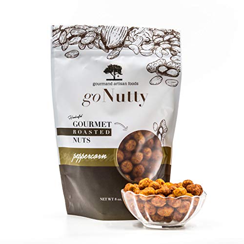 goNutty Handcrafted Roasted Peanuts - Spicy Peppercorn Flavor (2 Pack) | Premium Snack for Parties, Gifts & Healthy On-the-Go Eating
