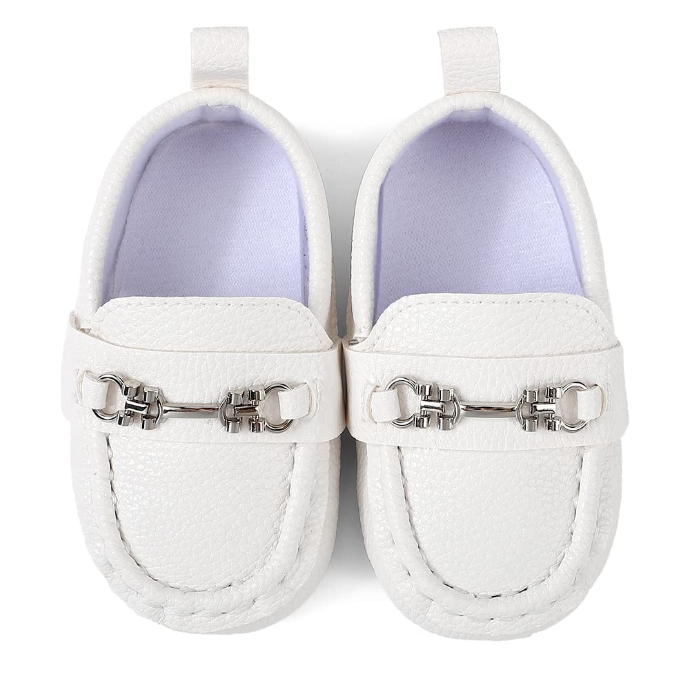 Newborn Boys' Solid Oxford Shoes - Comfortable & Stylish First Walkers for Baby Boys - Perfect for Special Occasions & Everyday Wear