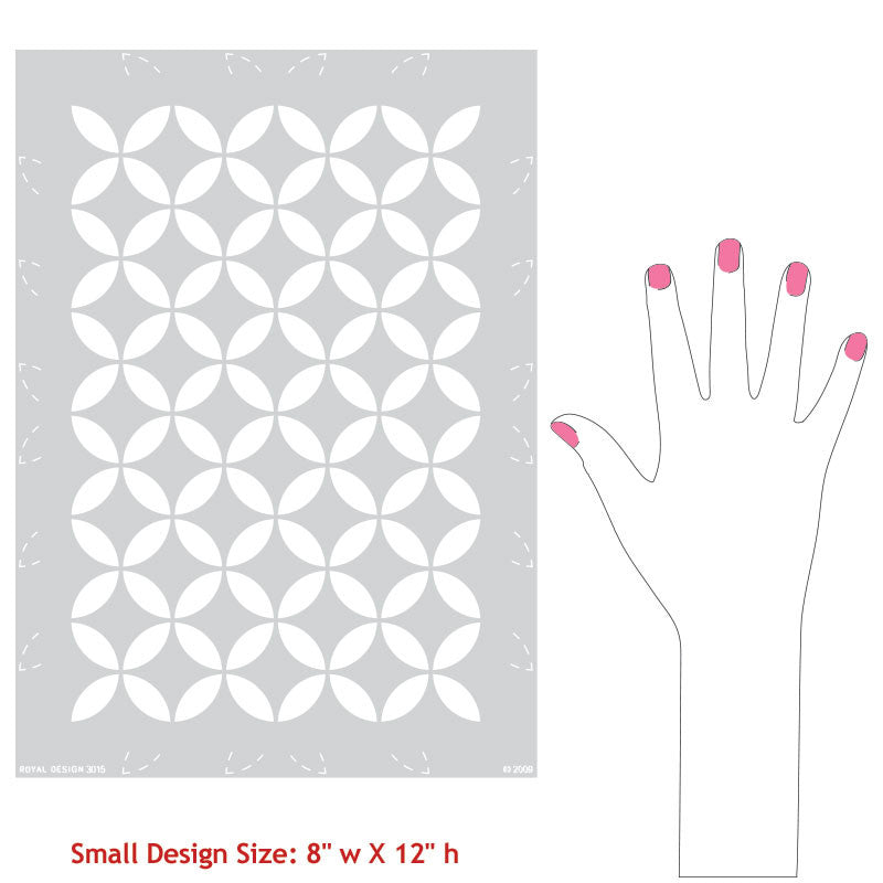 Endless Moorish Circles Moroccan Stencil - DIY Wall Art, Tile & Fabric Design Template for Home Decor and Craft Projects