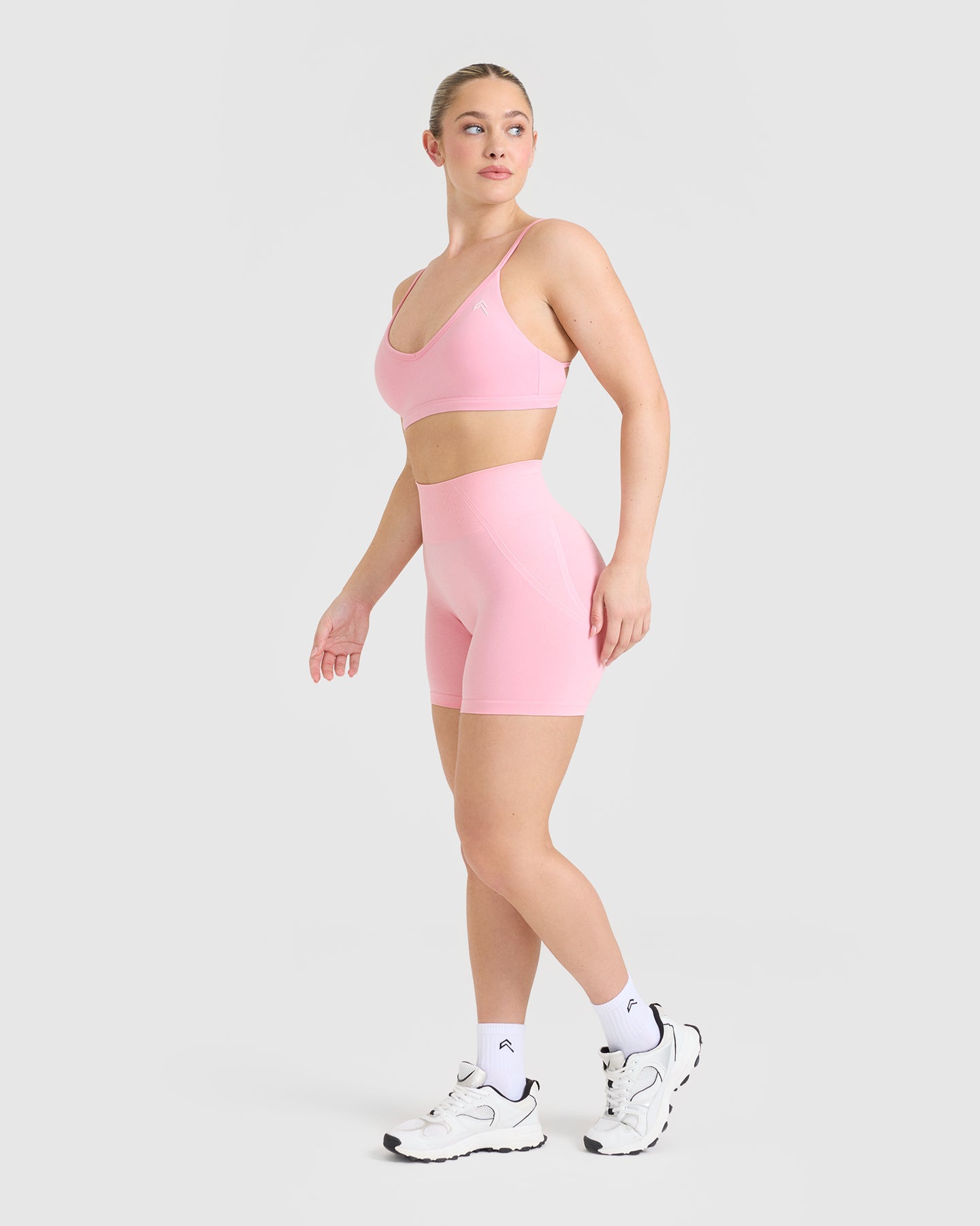 Timeless Strappy Bralette - Comfortable Lace Bralette for Women | Petal Pink | Perfect for Yoga, Lounge & Everyday Wear