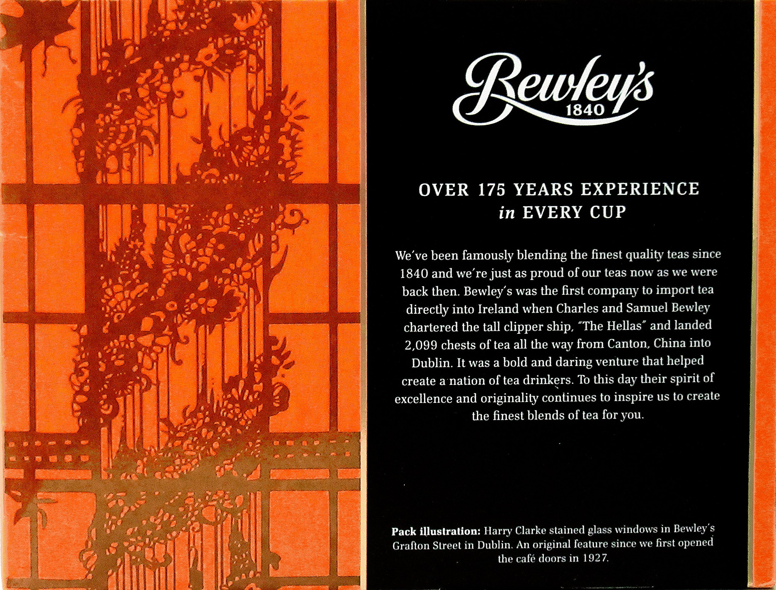 Bewley's Special Blend Fairtrade Tea Bags - 80 Count (8.8 oz) - Premium Black Tea for Breakfast, Afternoon Tea & Office Use