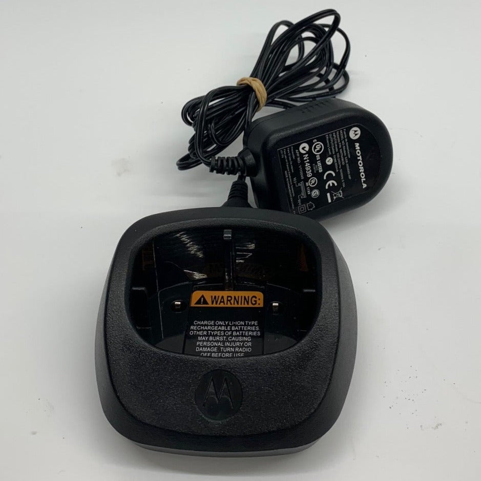 Motorola 53962 Rapid Charger for DTR650 DTR550 DTR410 Walkie Talkies with Power Supply - Fast Charging for Business, Construction & Outdoor Communication